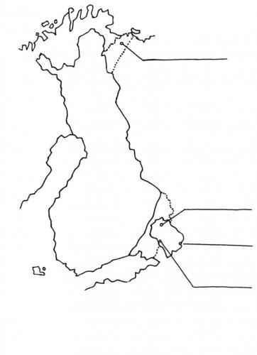 Luostarien sijainnit kartta